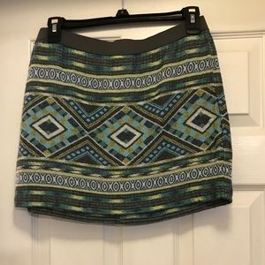 American Eagle Aztec Print Mini Skirt